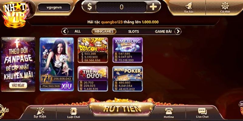 Tổng quan rút tiền Nhatvip